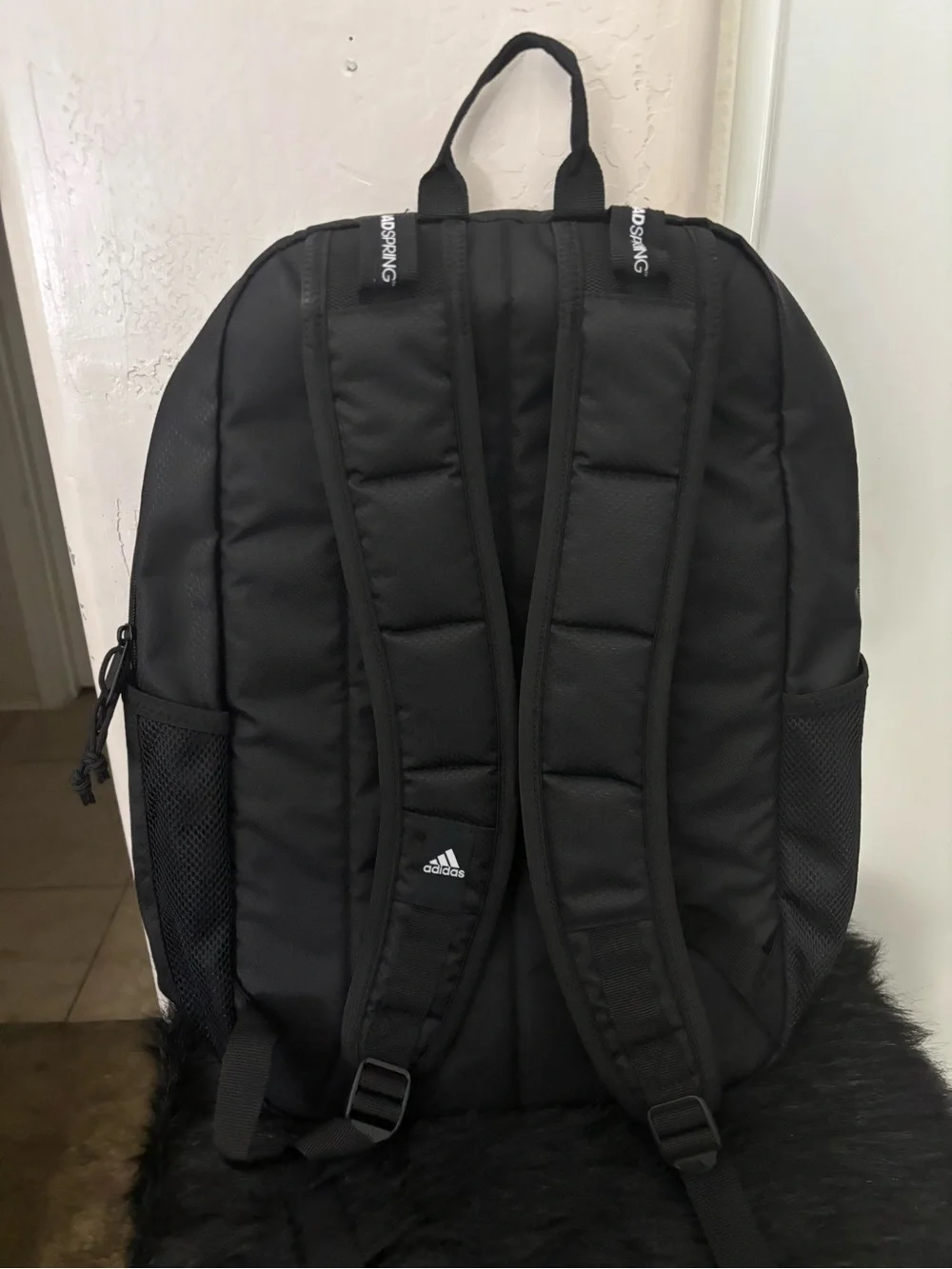 NWT Adidas Excel 7 Black Padded LoadSpring Backpack